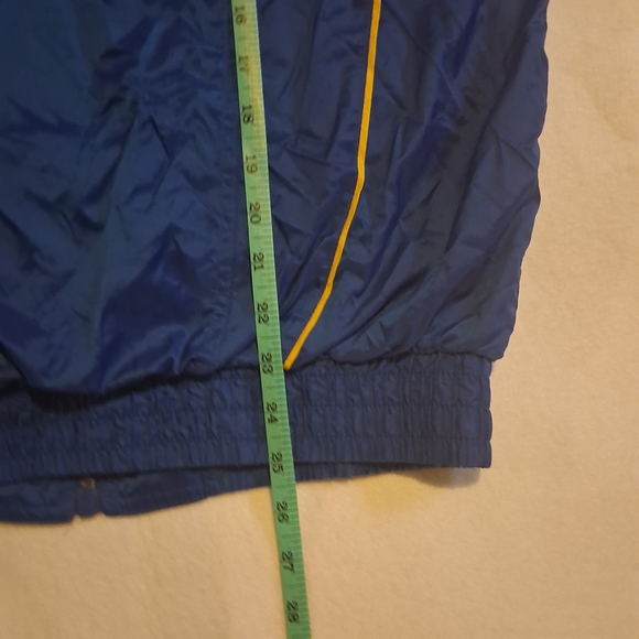 Jordan Boys Small Retro Full Zip Windbreaker Jacket Blue Yellow 23 - Picture 11 of 12